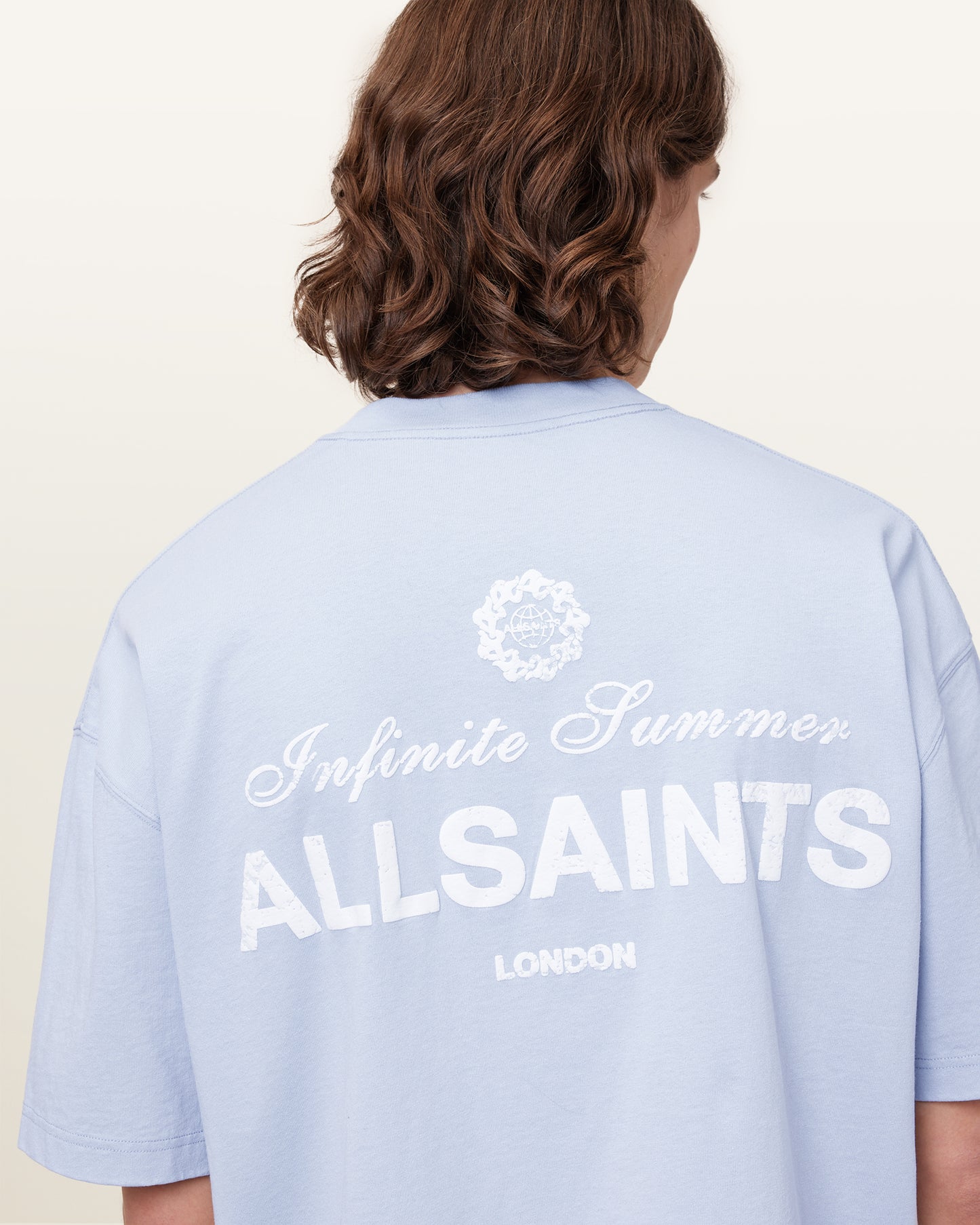 SHORE BLUE Color Soleil SS Crew from AllSaints