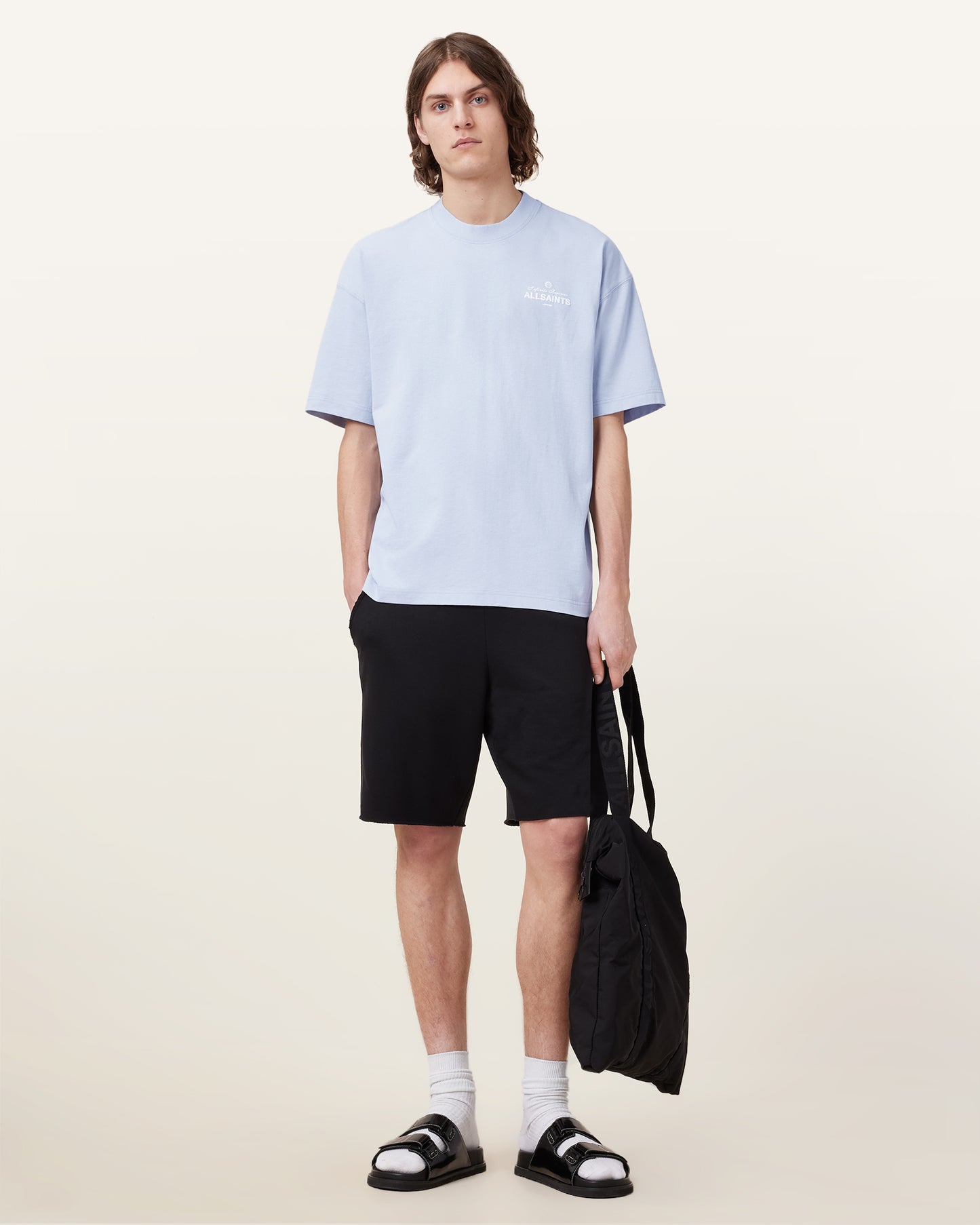 SHORE BLUE Color Soleil SS Crew from AllSaints