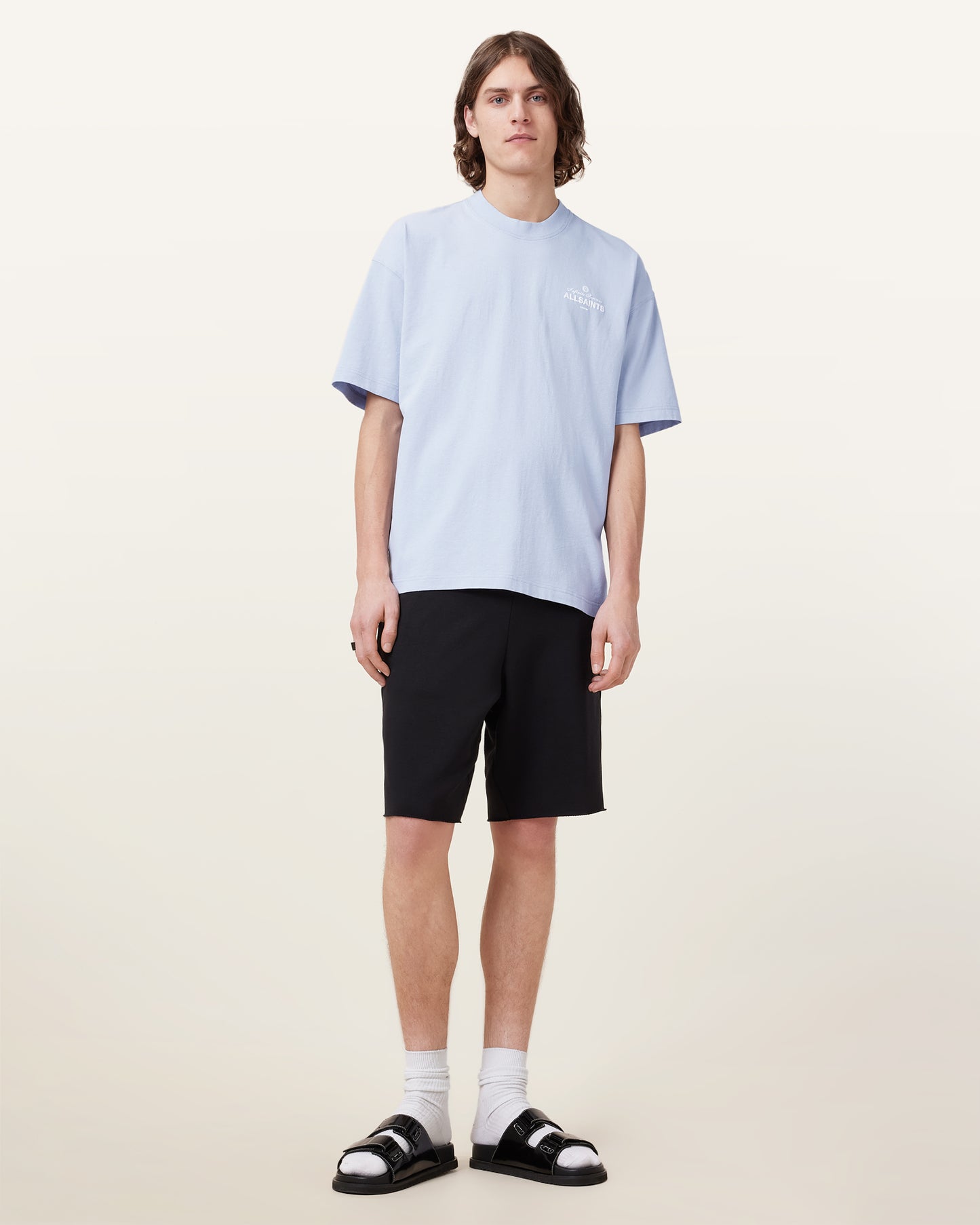 SHORE BLUE Color Soleil SS Crew from AllSaints