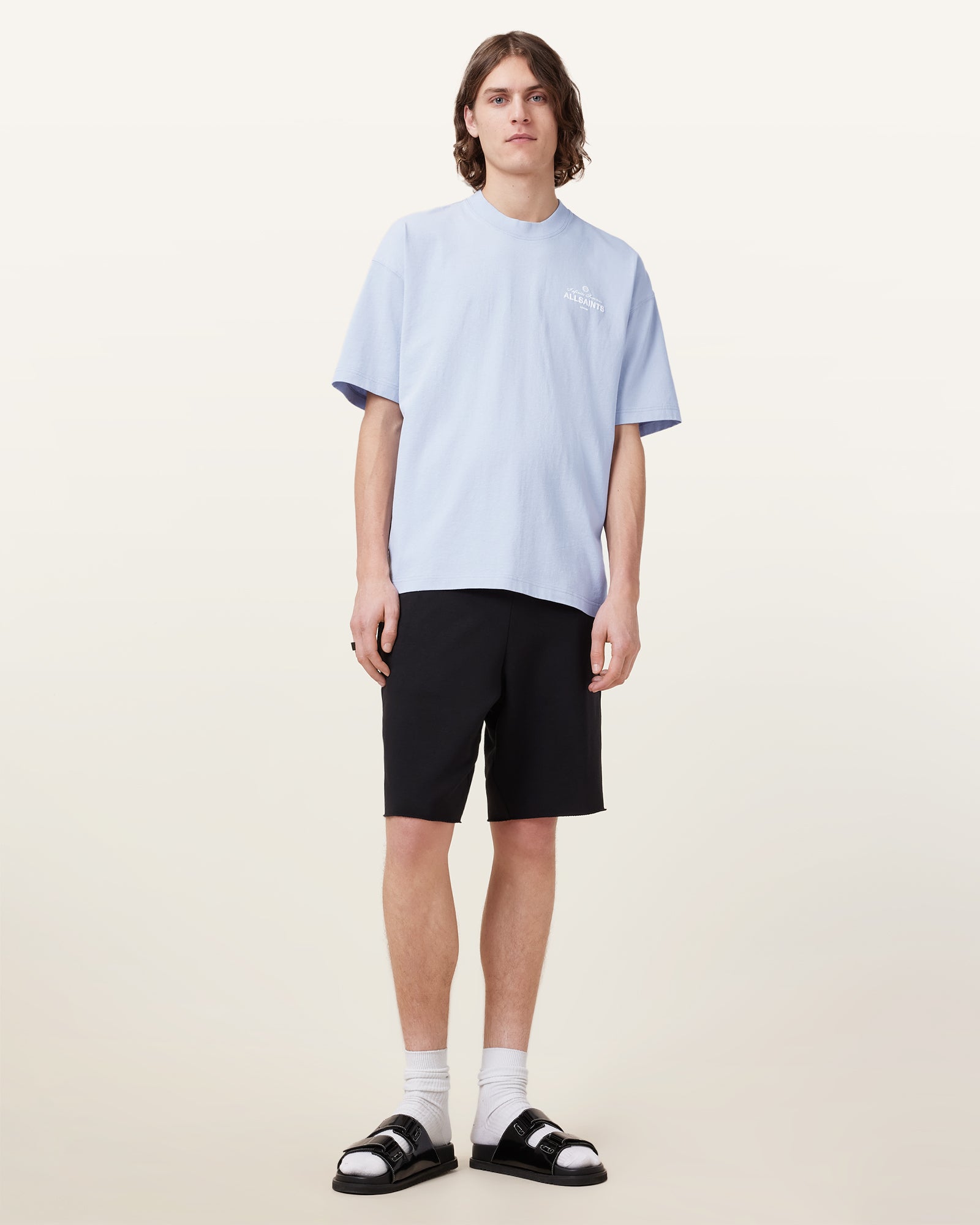 SHORE BLUE Color Soleil SS Crew from AllSaints