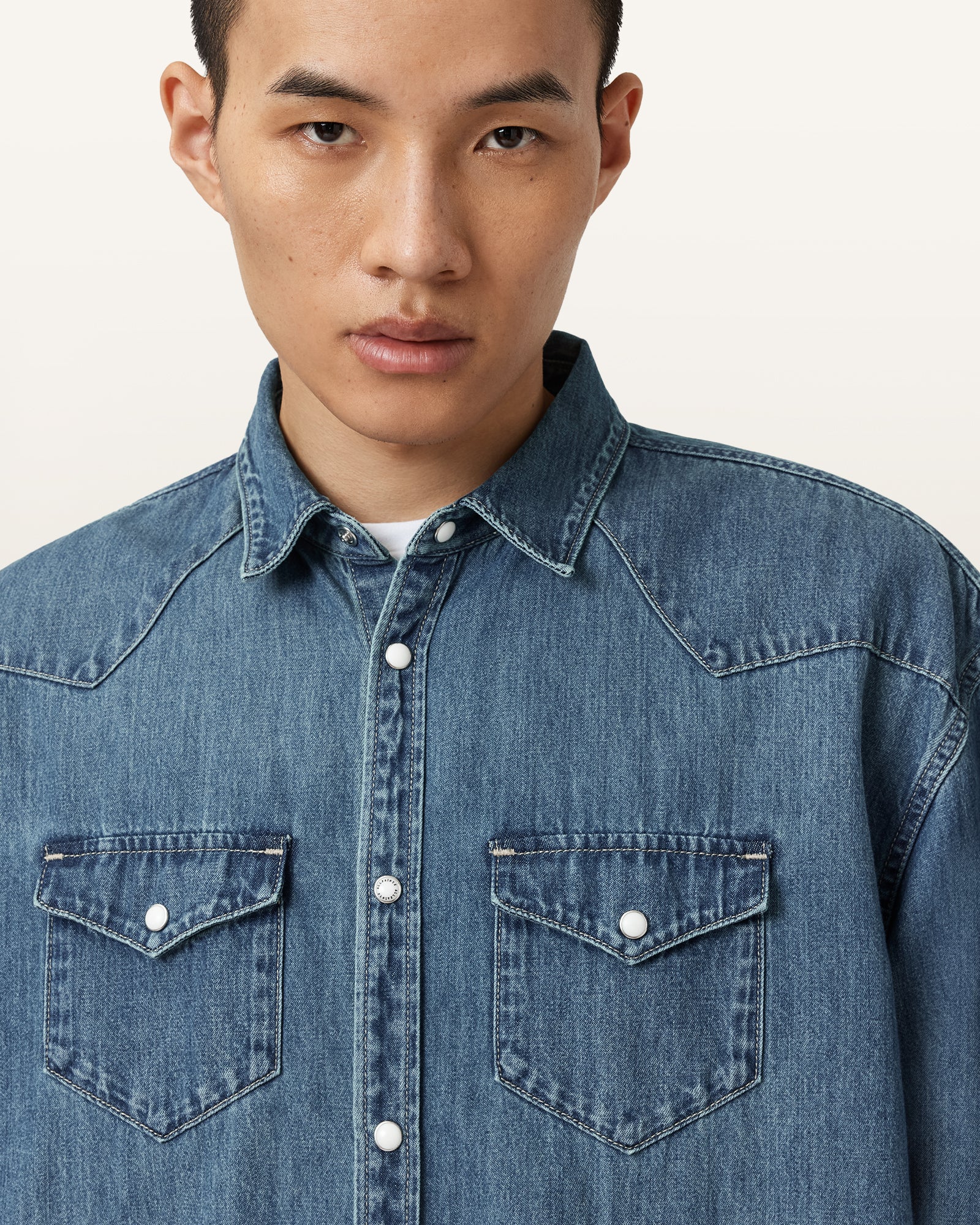 Vintage Indigo Color Fenton Shirt from AllSaints