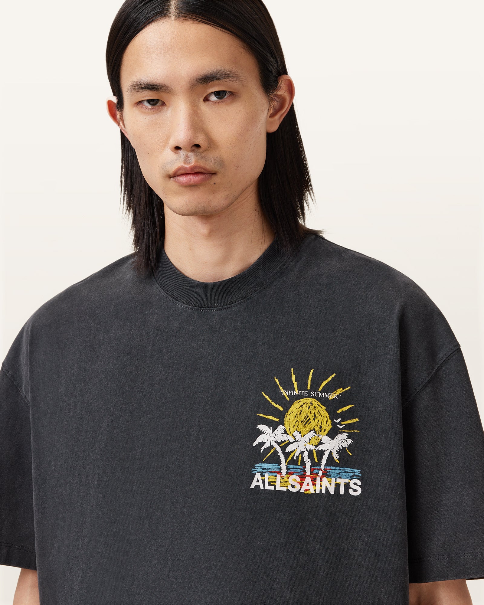 Washed Black Color Cove SS Crew from AllSaints