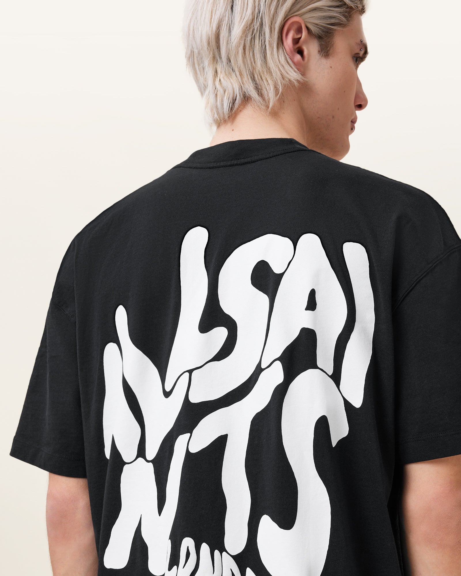 Jet Black Color Orlando SS Crew from AllSaints