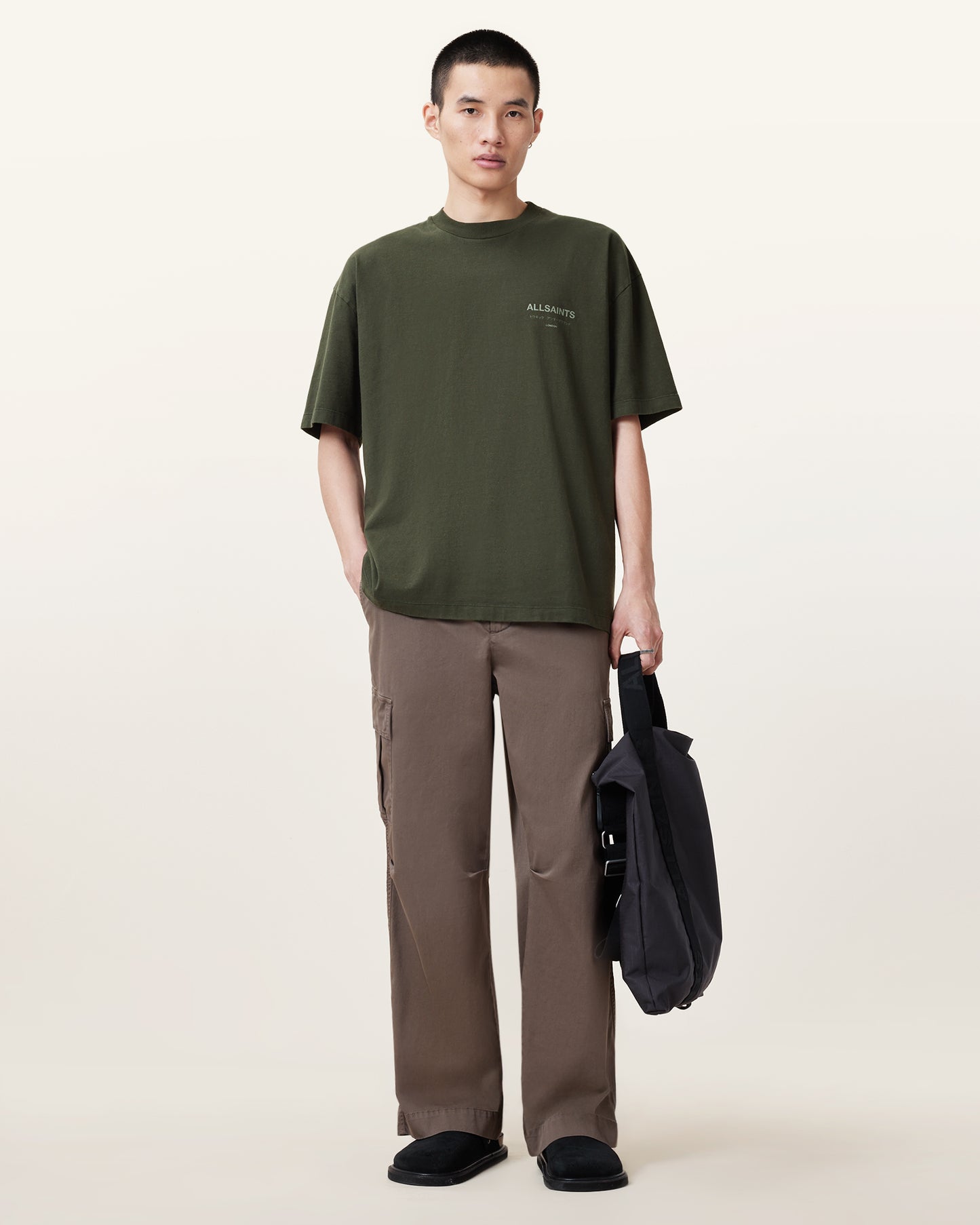KOMBU GREEN Color Underground SS Crew from AllSaints