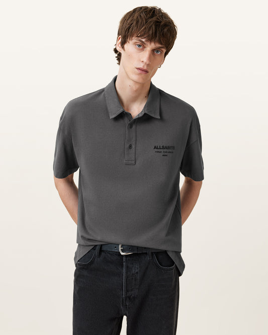 GRAVESTONE GREY Color Xander SS Polo from AllSaints