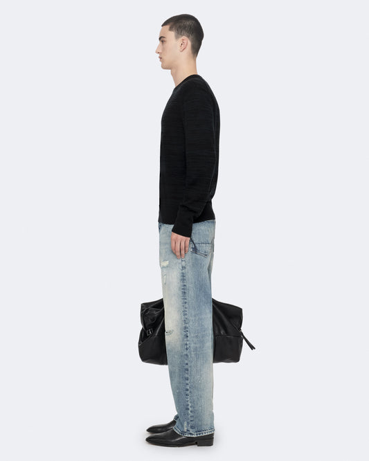 Black/Green Color Beton Crew Jumper from AllSaints