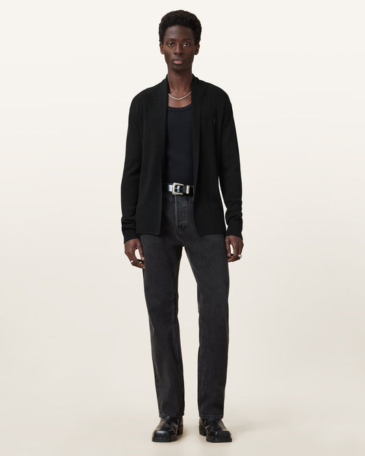 Black Color Mode Merino Open Carigan from AllSaints