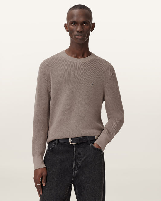 CHESTNUT BROWN Color Aspen Crew Jumper from AllSaints