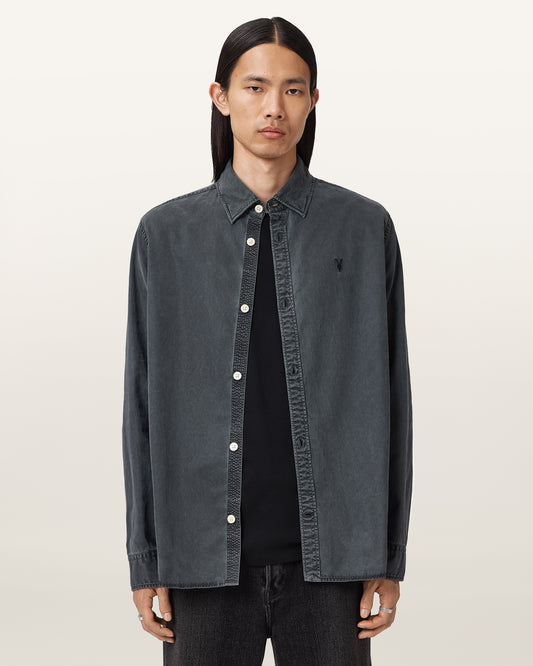 BLAINN BLACK Color Bodhi LS Overshirt from AllSaints