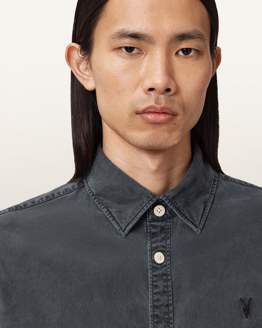 BLAINN BLACK Color Bodhi LS Overshirt from AllSaints