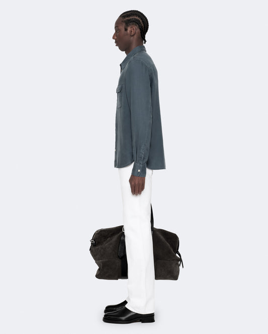 SLATE BLUE Color Bond LS Shirt from AllSaints