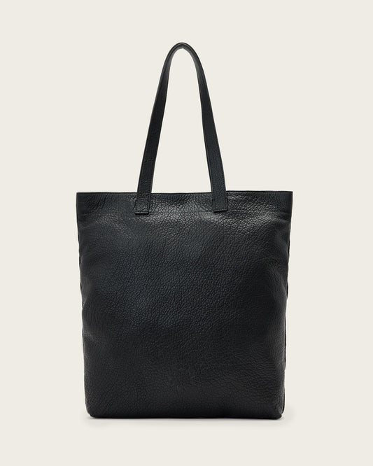 Black Color Yuto Leather Tote from AllSaints