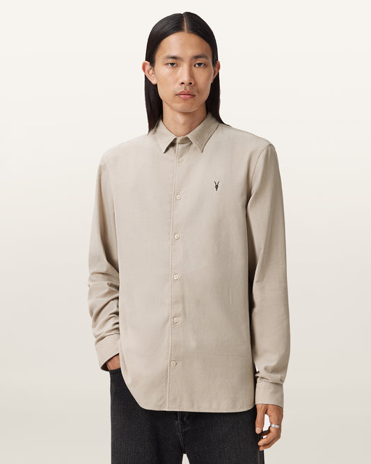 MOON GREY Color Birchwood LS Shirt from AllSaints