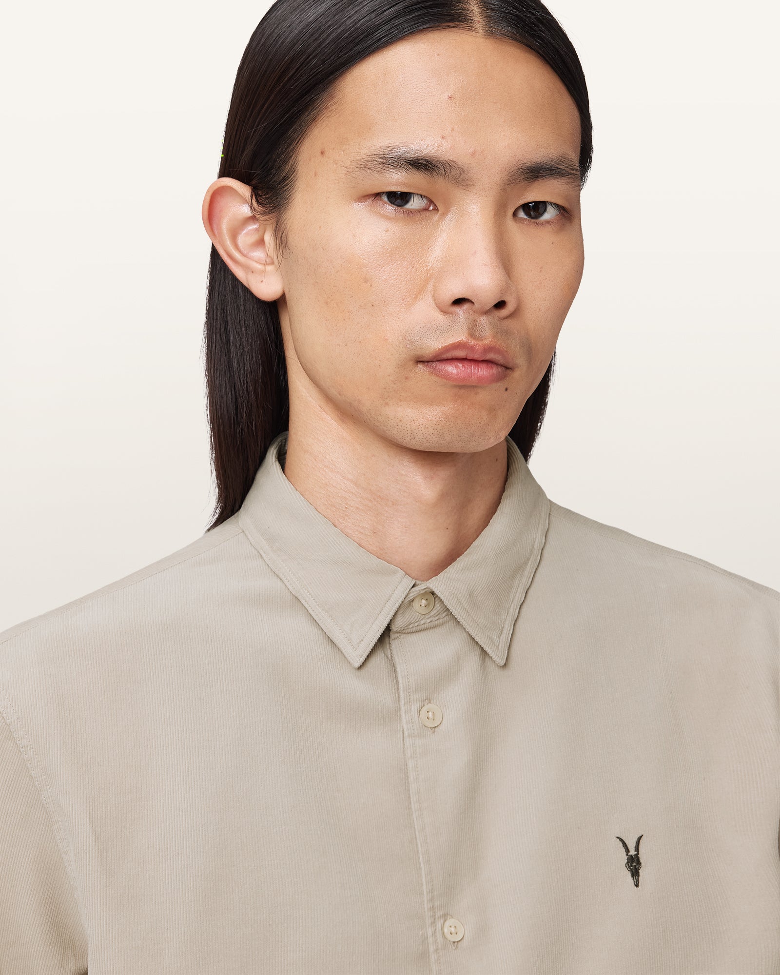 MOON GREY Color Birchwood LS Shirt from AllSaints