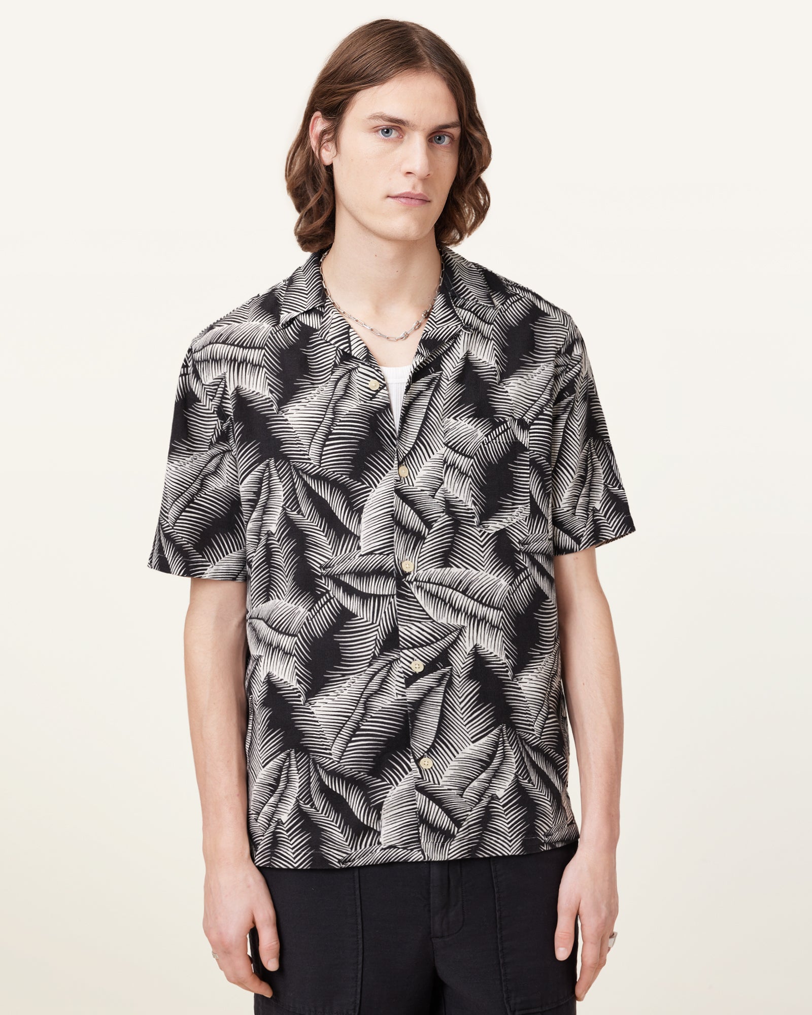 PEBBLESTONE GREY Color Marseille SS Shirt from AllSaints