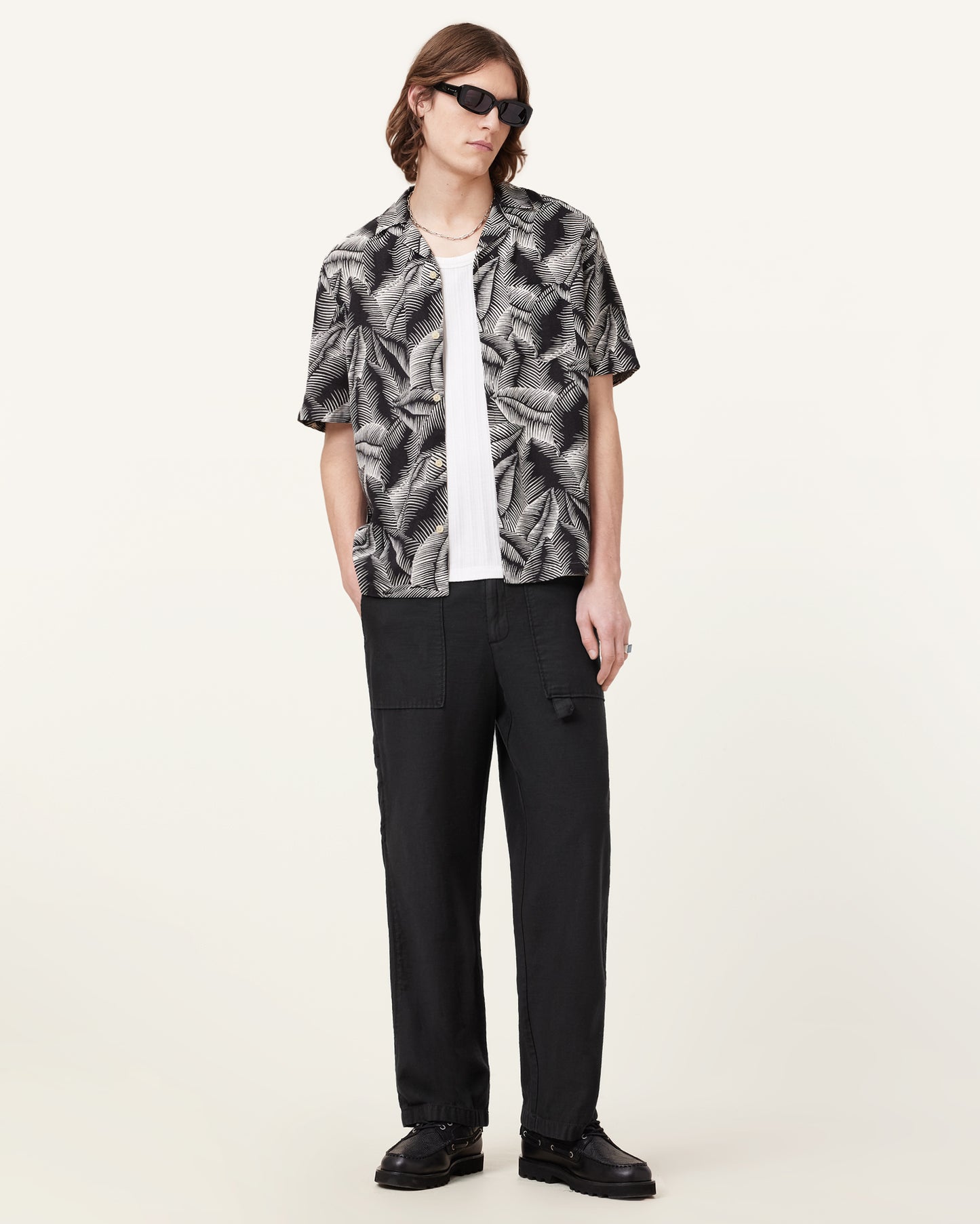 PEBBLESTONE GREY Color Marseille SS Shirt from AllSaints