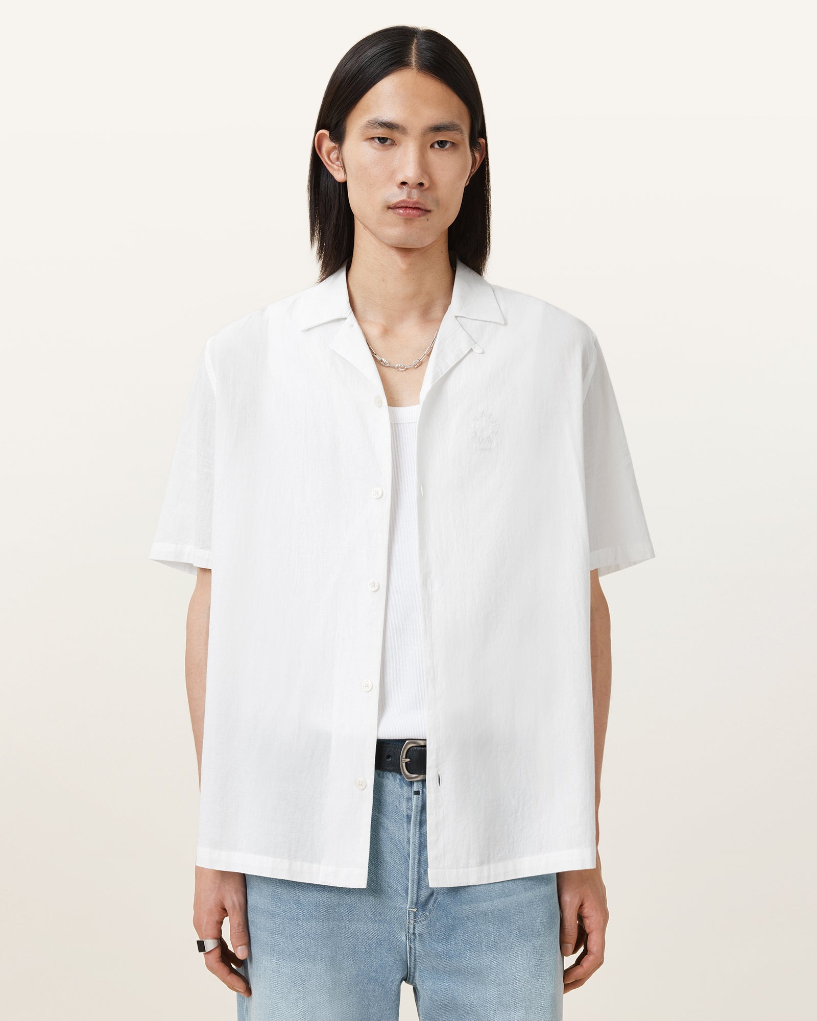 White Color Haven SS Shirt from AllSaints