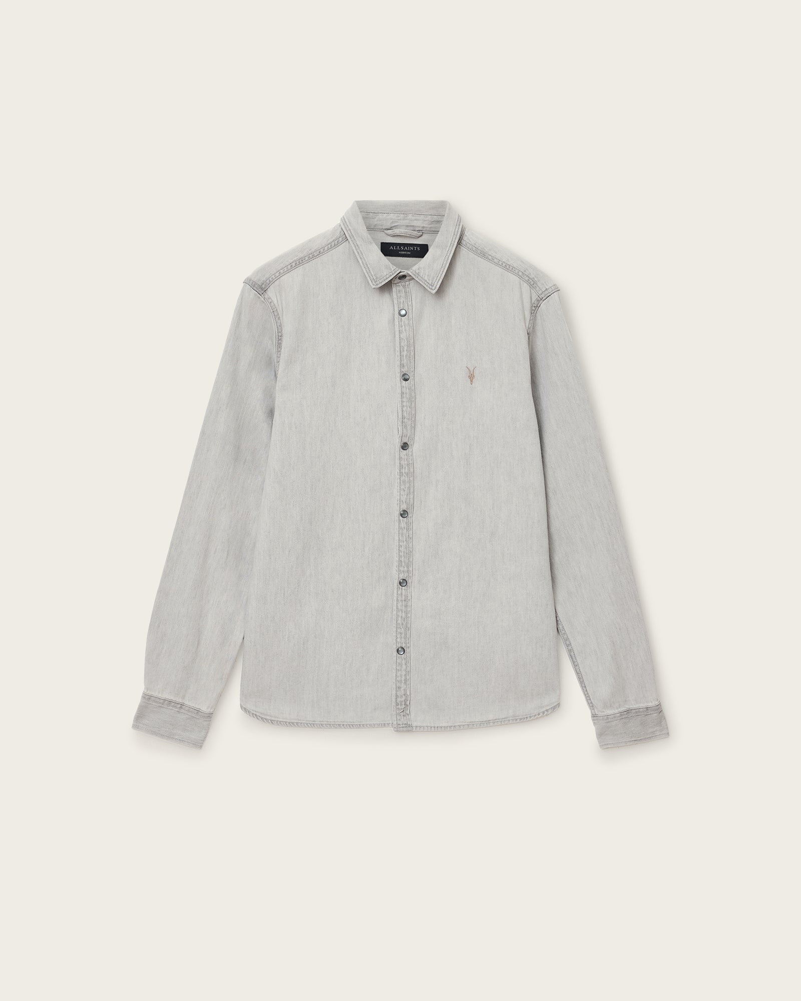 Grey Color Gleason LS Shirt from AllSaints