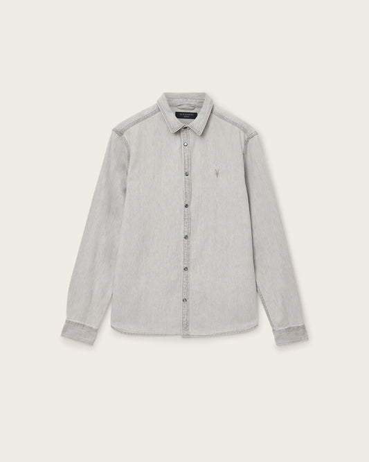 Grey Color Gleason LS Shirt from AllSaints