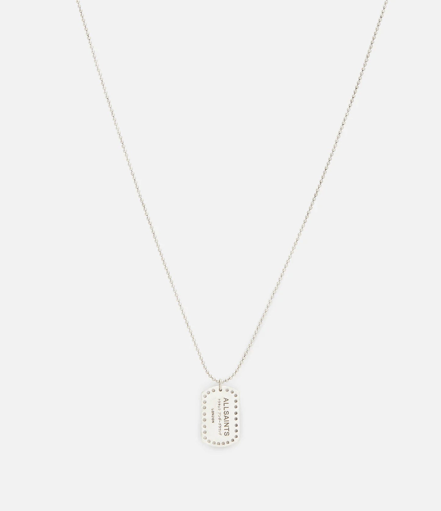 Underground Sterling Silver Tag Necklace