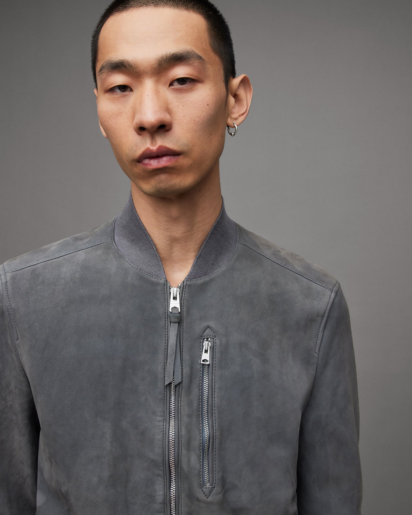 Kemble Suede Bomber Leather Jacket