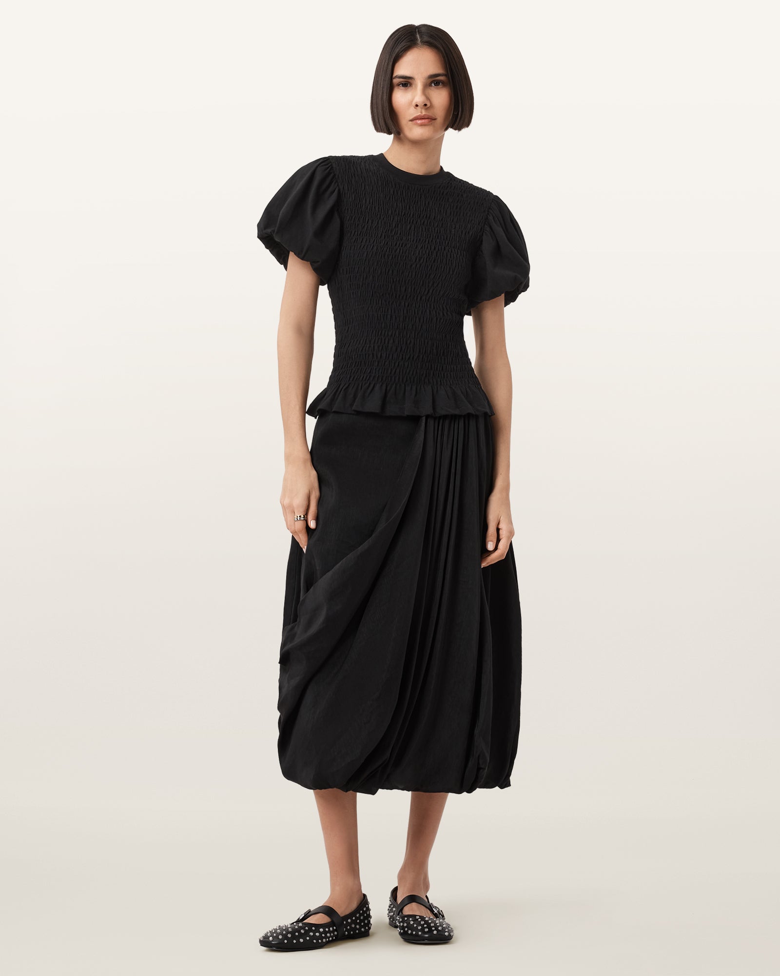 Black Color Nia Skirt from AllSaints