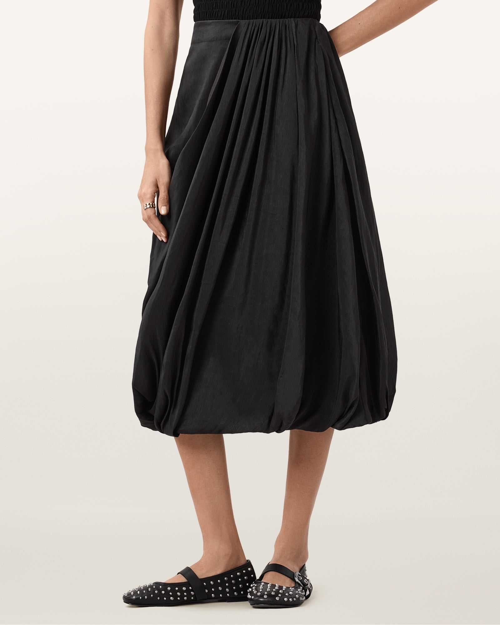 Black Color Nia Skirt from AllSaints