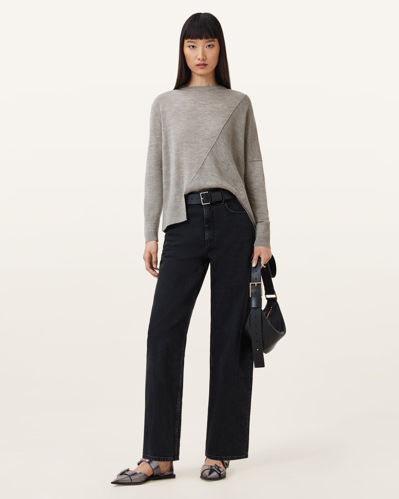 SAND GREY Color Isla Jumper from AllSaints