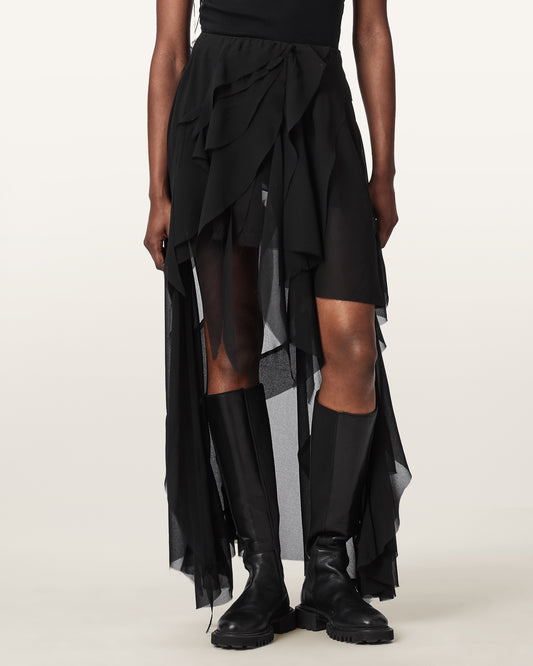 Black Color Melody Skirt from AllSaints