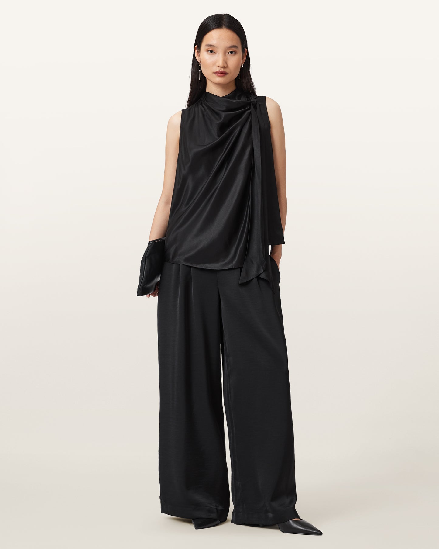 Black Color Herela Top from AllSaints