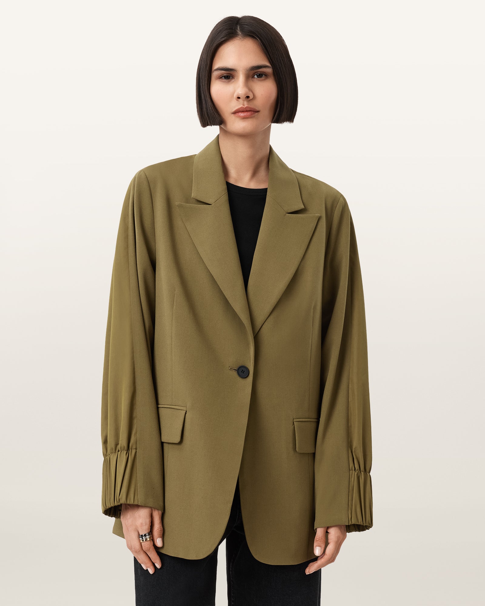 FANGO GREEN Color Alassett Blazer from AllSaints