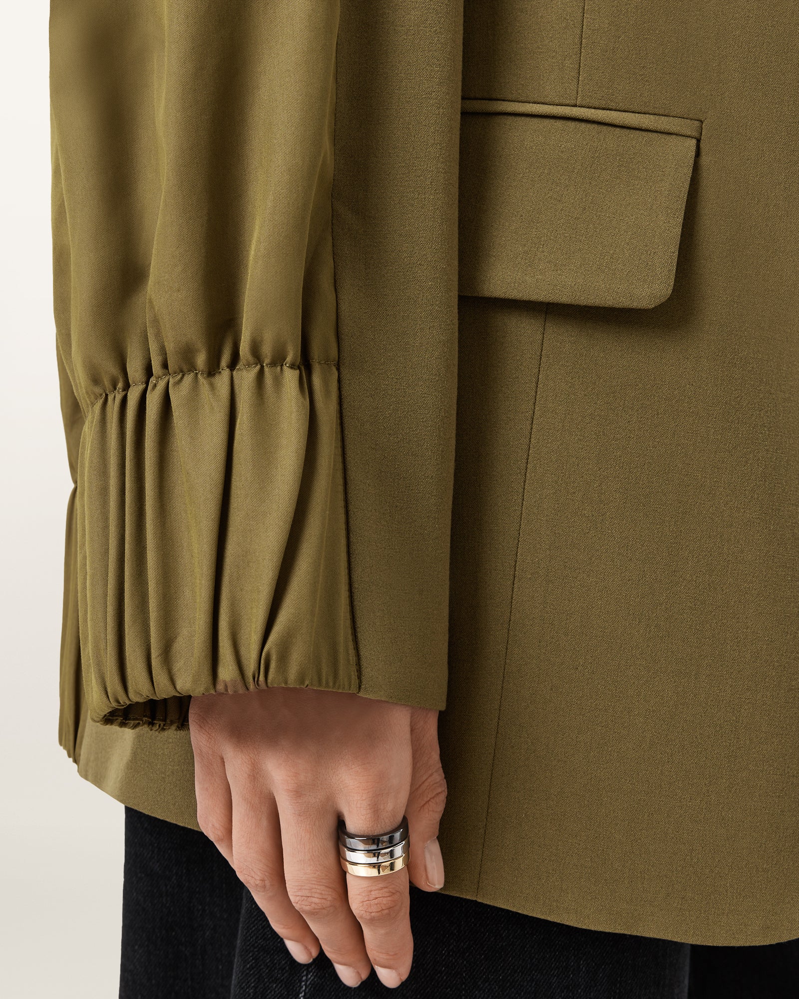 FANGO GREEN Color Alassett Blazer from AllSaints