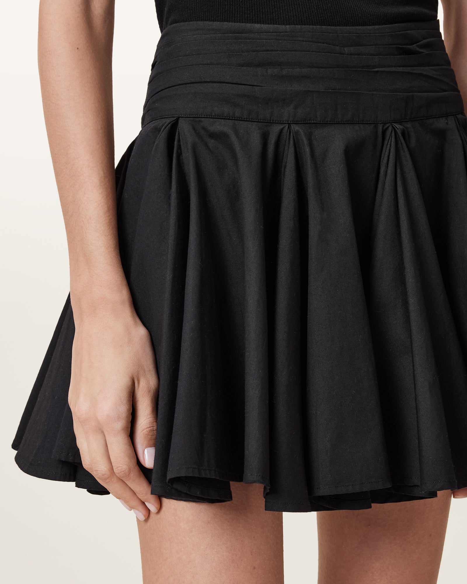 Black Color Tulip Skirt from AllSaints