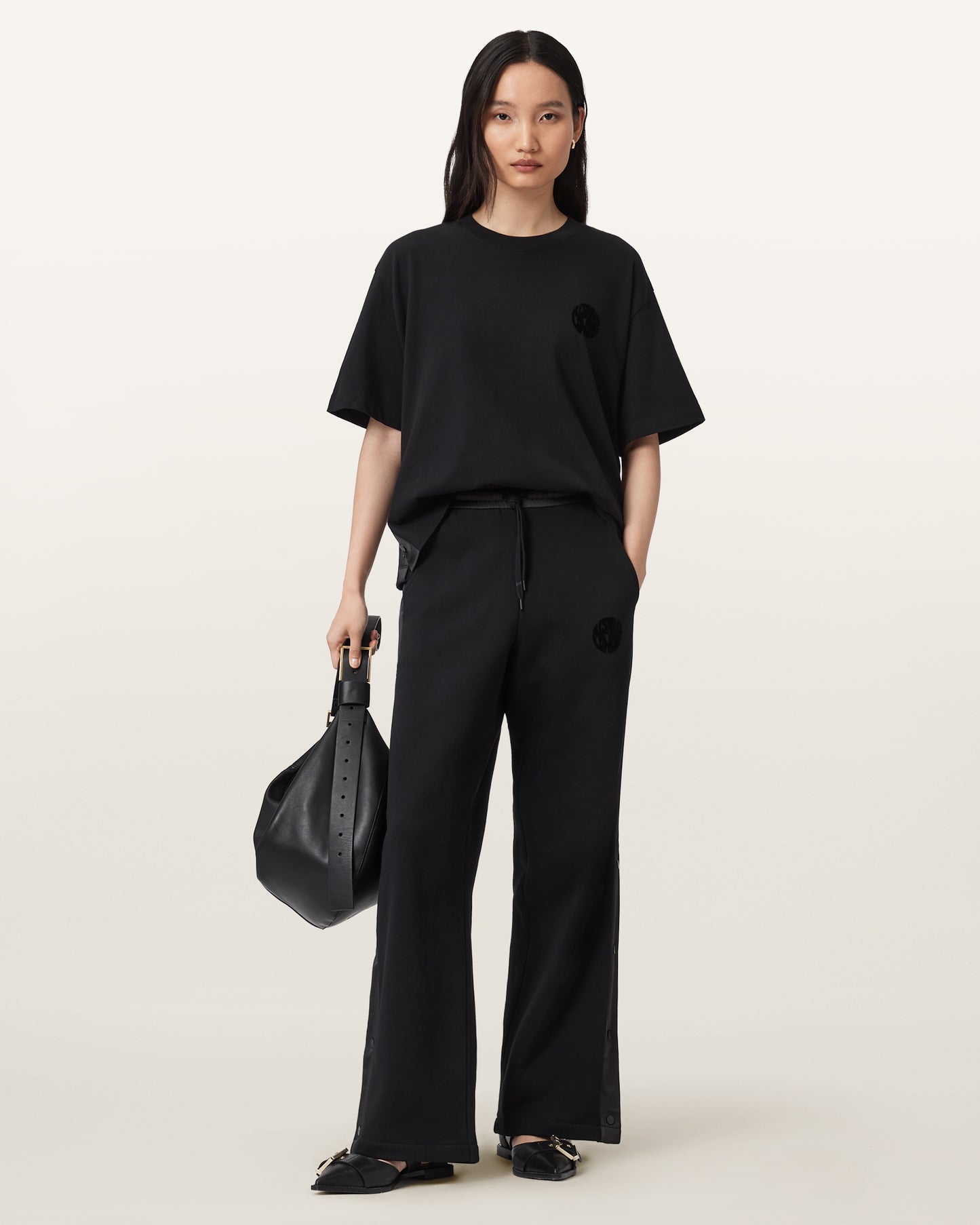 Black Color Zanda Tee from AllSaints
