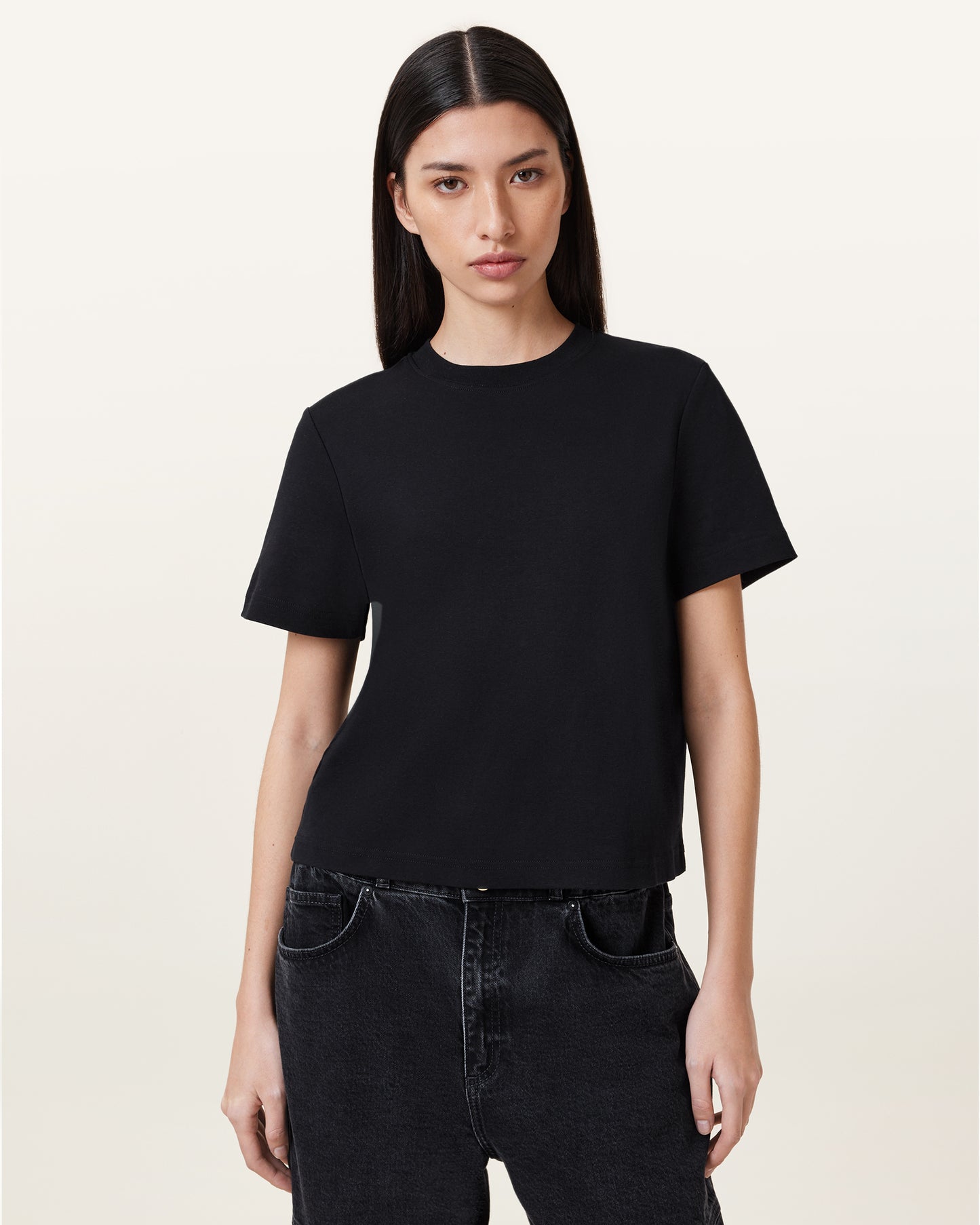 Black Color Lisa Tee from AllSaints