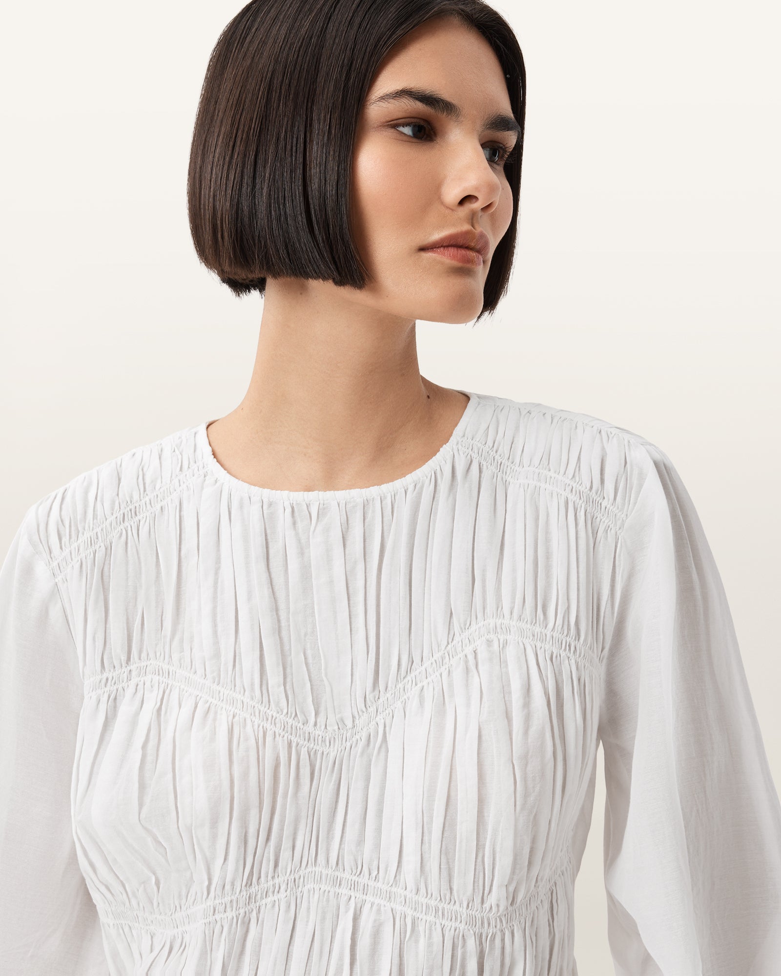 ANTIQUE WHITE Color Melani Top from AllSaints