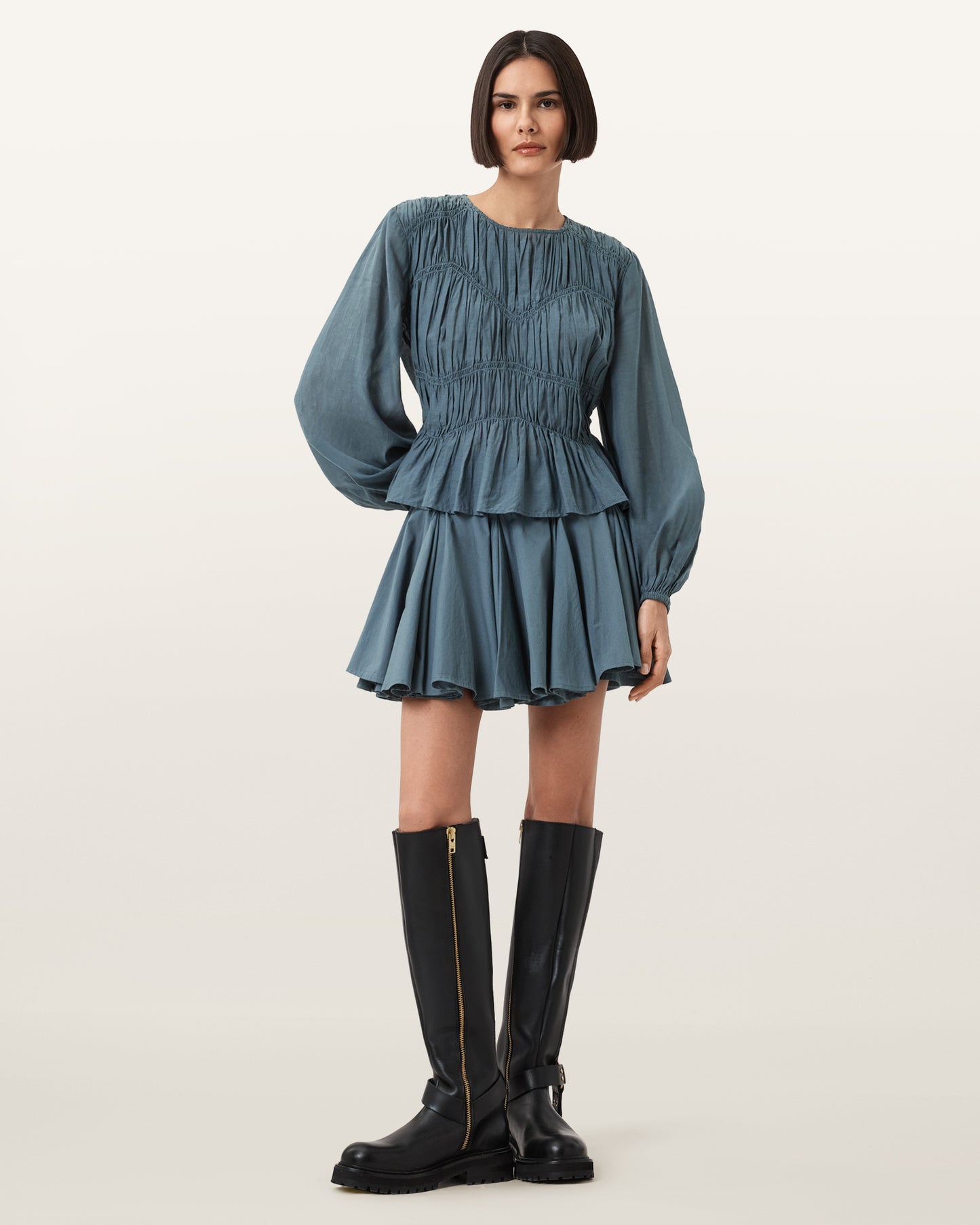 DARK SLATE BLUE Color Melani Top from AllSaints