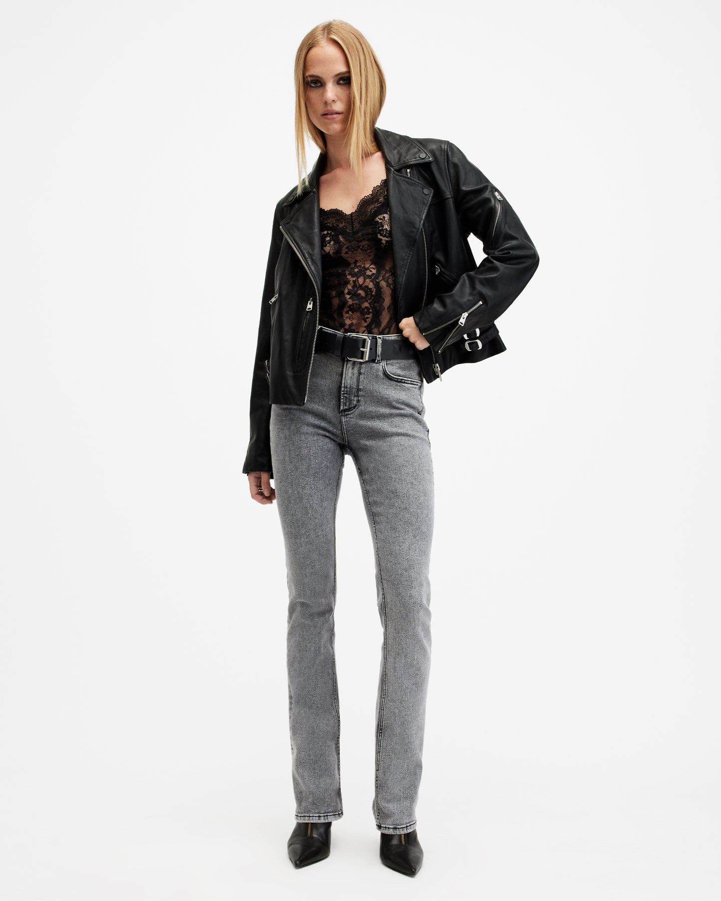 Haldan Slim Bootcut Denim Jeans