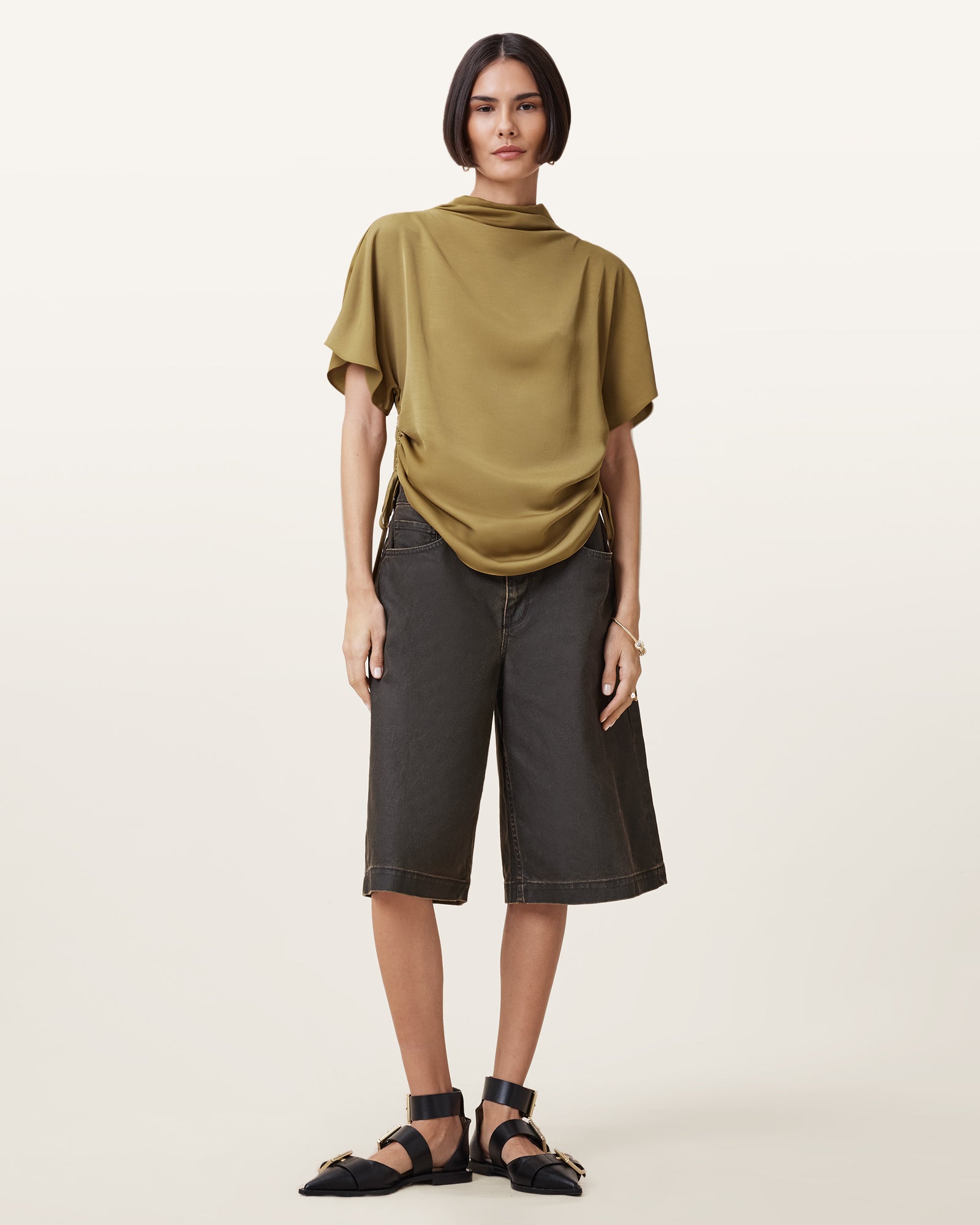 CUMIN BROWN Color Leslie Top from AllSaints