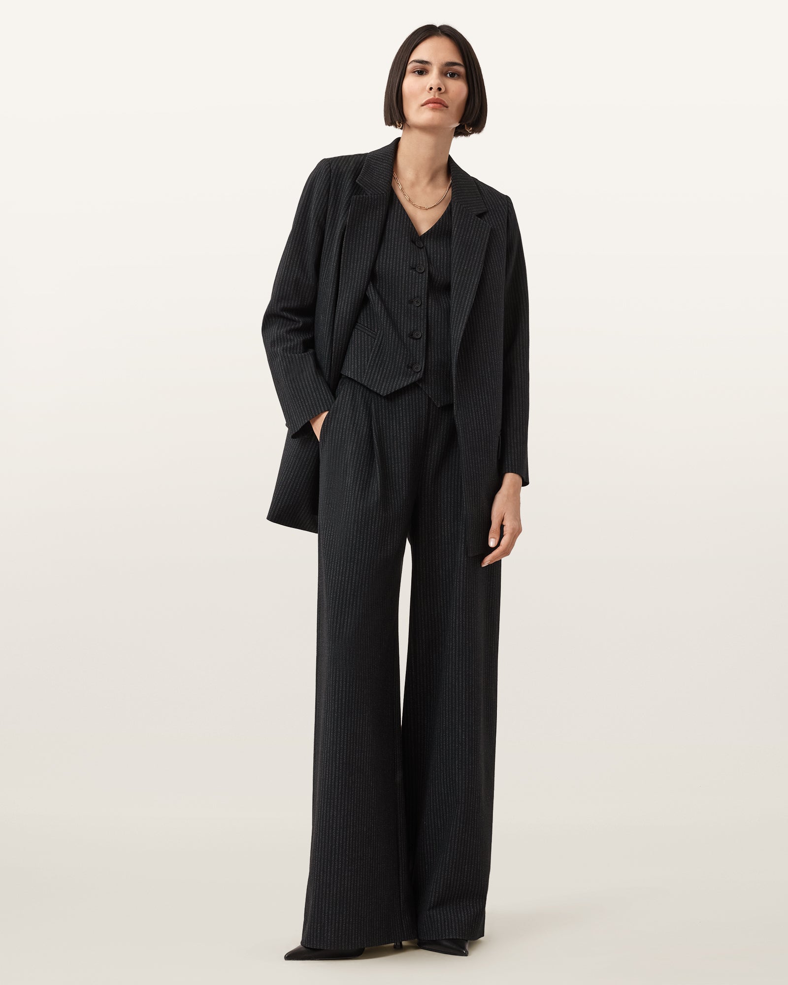 Black Color Aleida Pin Trouser from AllSaints
