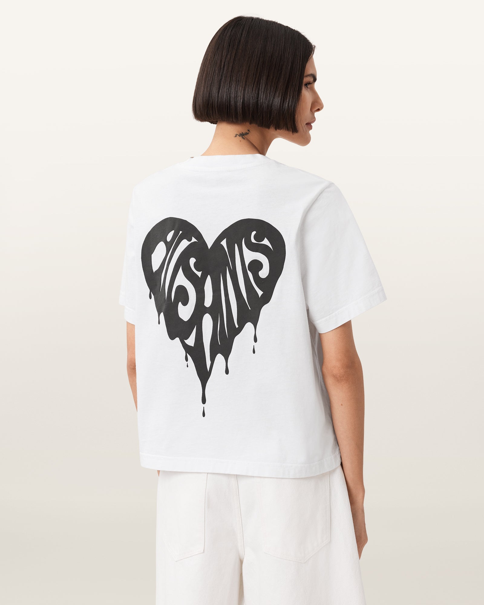 Optic White Color Trip Lisa Tee from AllSaints