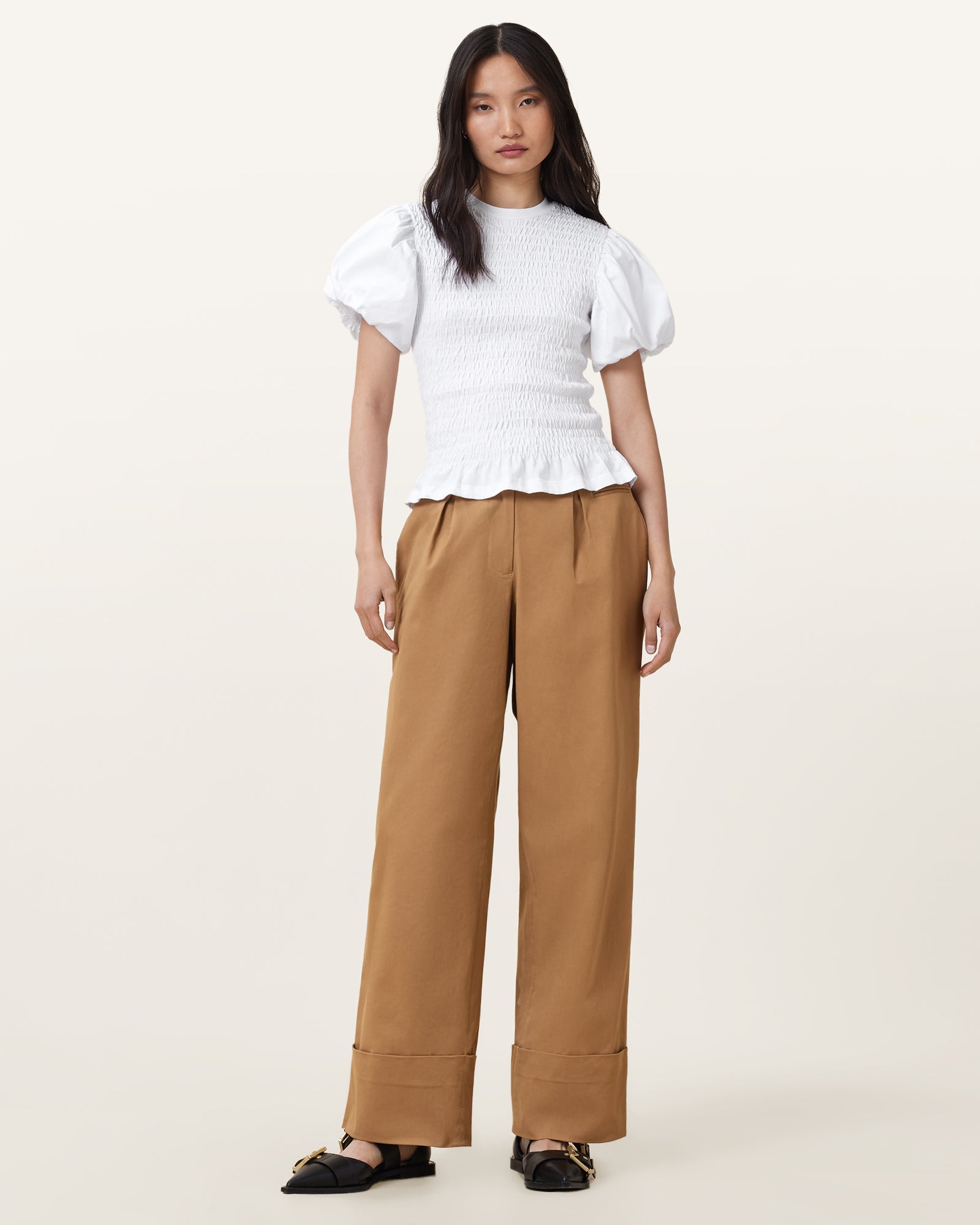 Tan Brown Color Poppy Chino from AllSaints