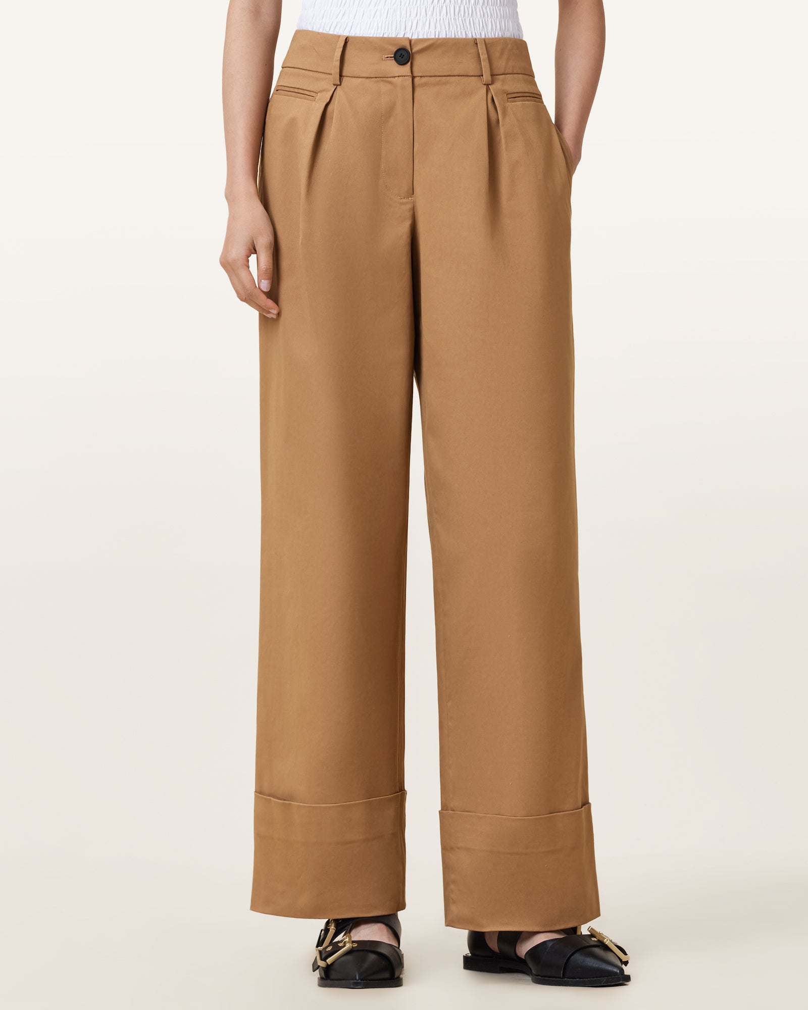 Tan Brown Color Poppy Chino from AllSaints