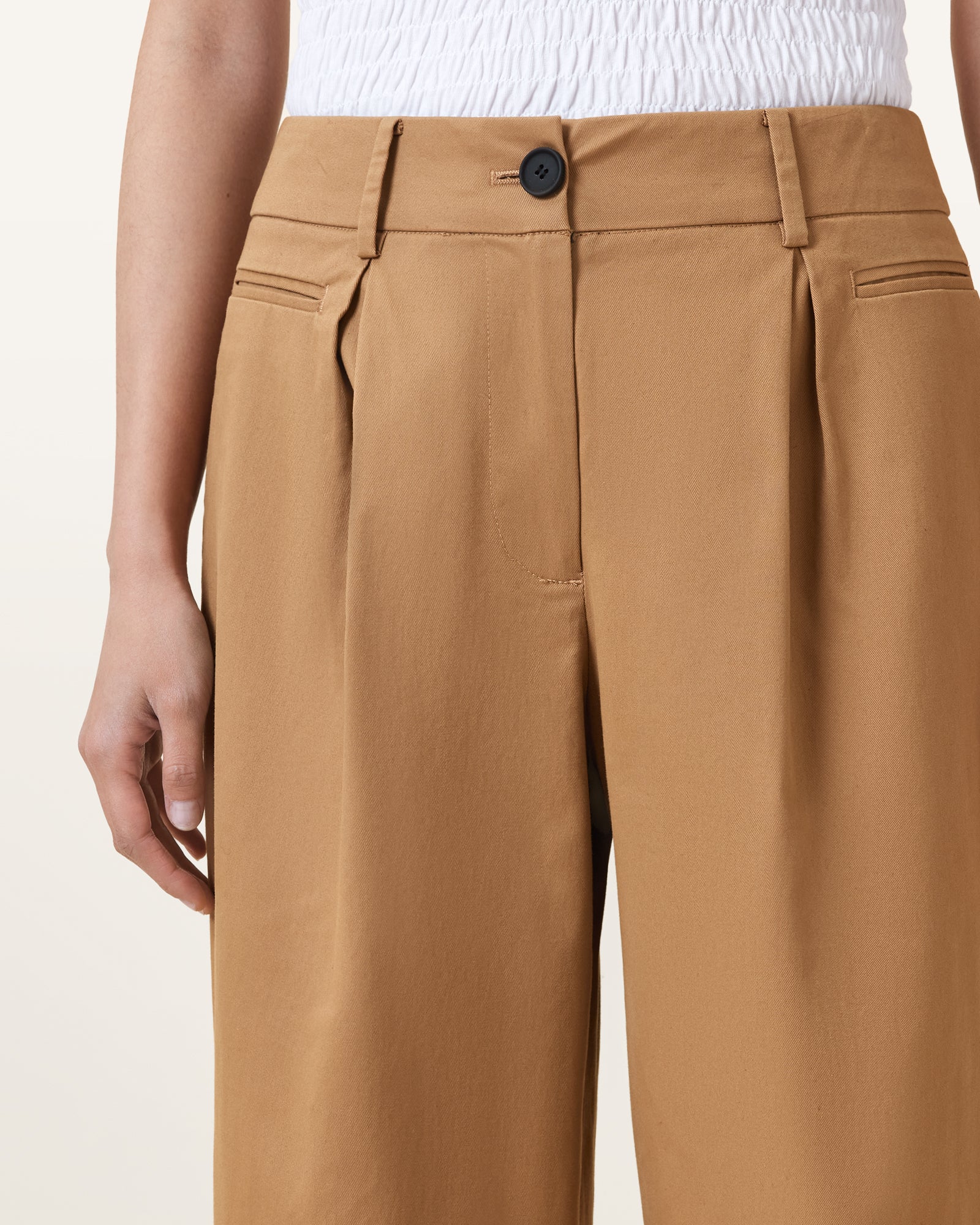 Tan Brown Color Poppy Chino from AllSaints