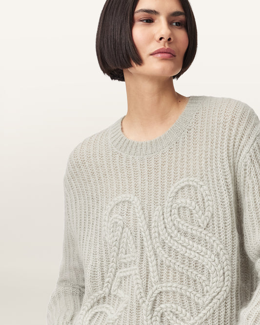 PALE LAUREL GREEN Color Chain AS Jumper from AllSaints