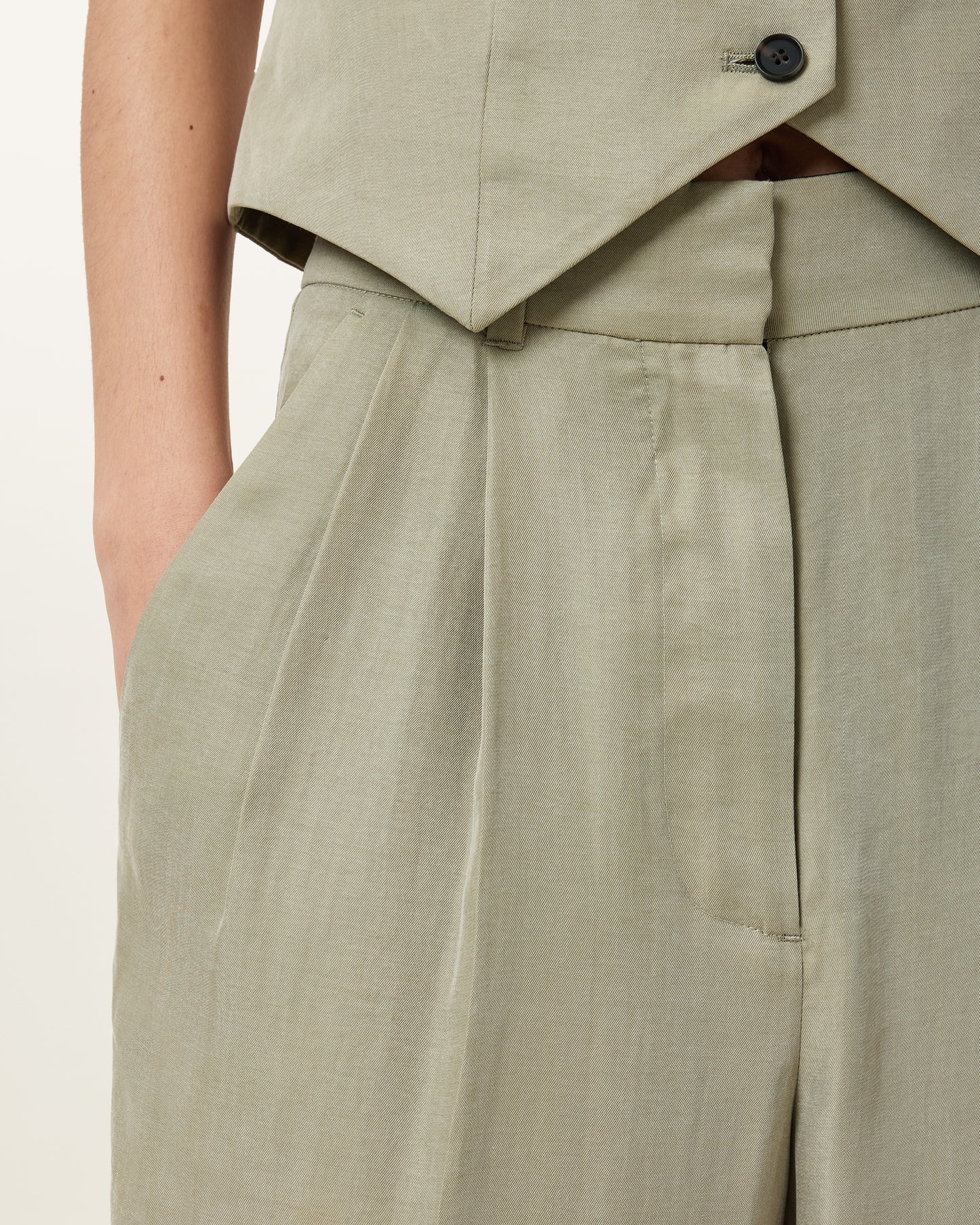 SAGE GREEN Color Averie Ten Trouser from AllSaints