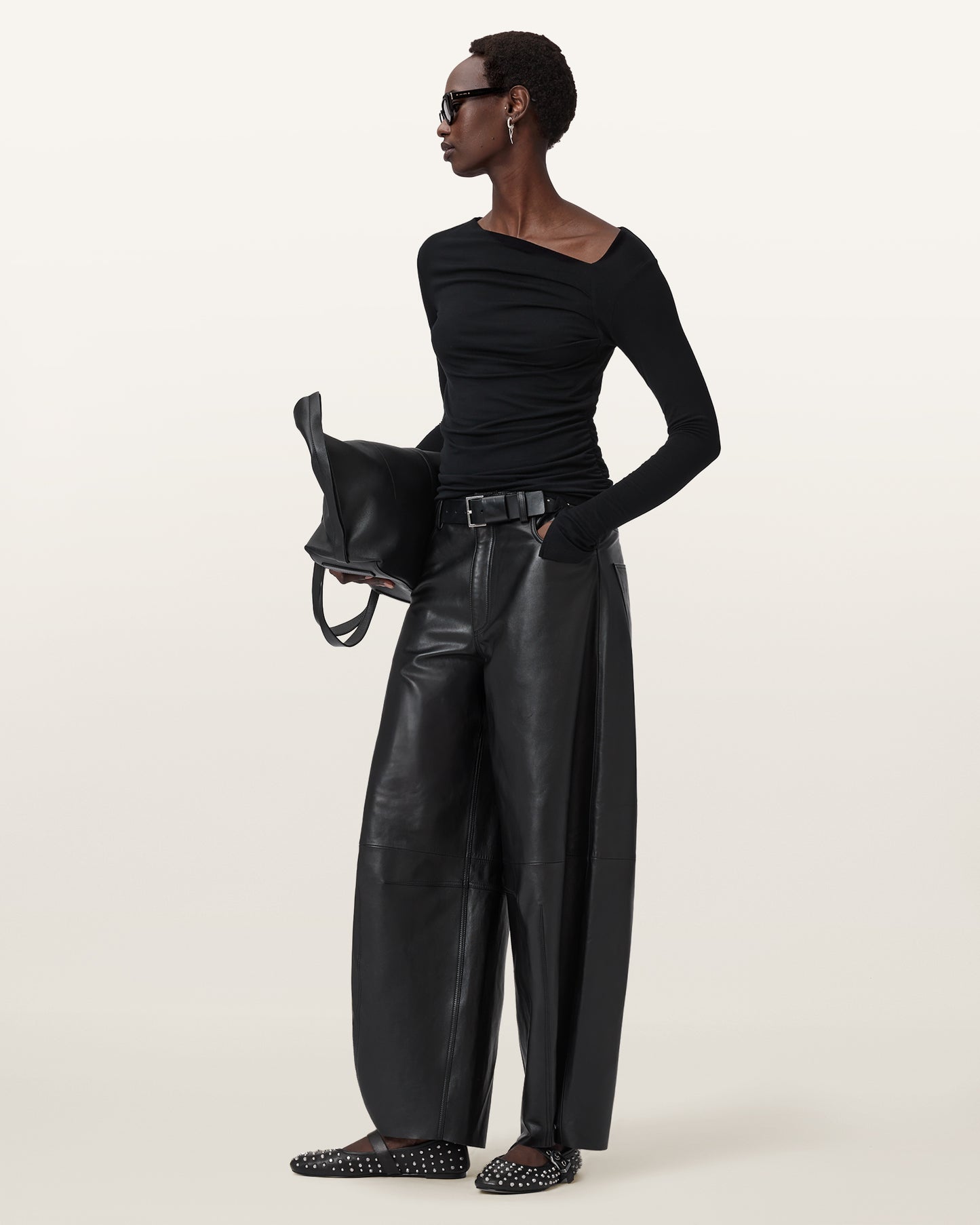 Black Color Seyma Top from AllSaints
