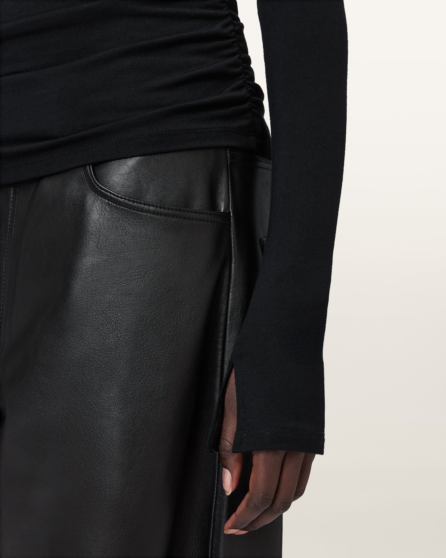 Black Color Seyma Top from AllSaints
