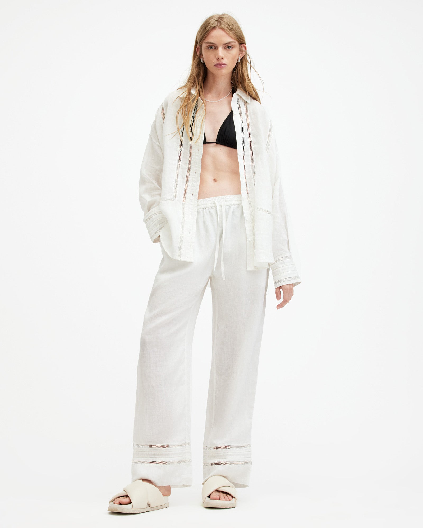 Jade Linen Shirt - AllSaints Hong Kong