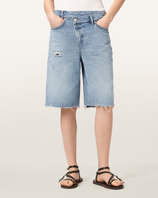DESTROY LIGHT BLUE Color Aki Crossover Short from AllSaints